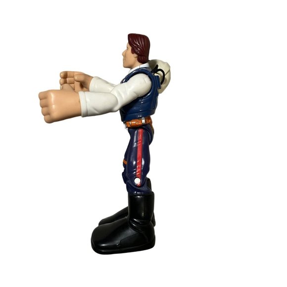 Hasbro 2005 Han Solo Star Wars Jedi Force Figure, Playskool Heroes, Chunky, 6 IN - Picture 5 of 12